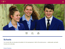 Tablet Screenshot of cecv.catholic.edu.au