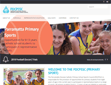 Tablet Screenshot of primarysportparra.catholic.edu.au