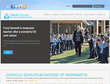 Tablet Screenshot of parra.catholic.edu.au