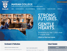 Tablet Screenshot of mariansw.catholic.edu.au