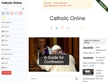 Tablet Screenshot of catholic.org