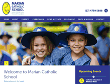 Tablet Screenshot of marian.catholic.edu.au