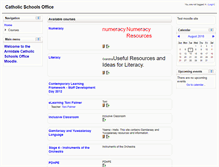 Tablet Screenshot of moodle.arm.catholic.edu.au