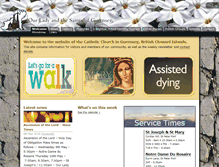 Tablet Screenshot of catholic.org.gg
