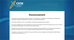 Desktop Screenshot of csme.catholic.org.au