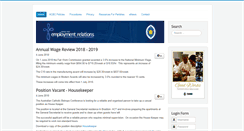 Desktop Screenshot of employmentrelations.catholic.org.au
