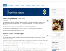 Tablet Screenshot of employmentrelations.catholic.org.au
