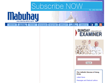 Tablet Screenshot of mabuhay.catholic.org.hk