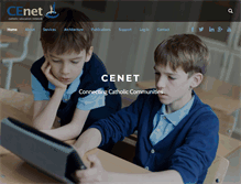 Tablet Screenshot of cenet.catholic.edu.au