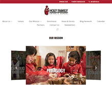 Tablet Screenshot of holyfamily.catholic.edu.au