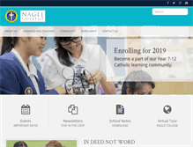 Tablet Screenshot of nagleblacktown.catholic.edu.au