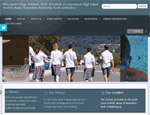 Tablet Screenshot of hscdow.catholic.edu.au