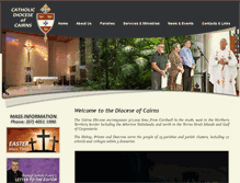 Tablet Screenshot of cairns.catholic.org.au