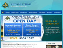 Tablet Screenshot of antonine.catholic.edu.au