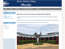 Tablet Screenshot of moodle.xavierlism.catholic.edu.au