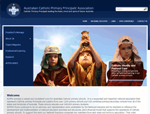 Tablet Screenshot of acppa.catholic.edu.au