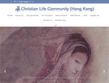Tablet Screenshot of hkclc.catholic.org.hk